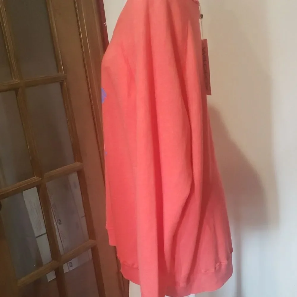 Wildfox Coral 'USA is A-Okay' graphic Sweatshirt nwt SZ L